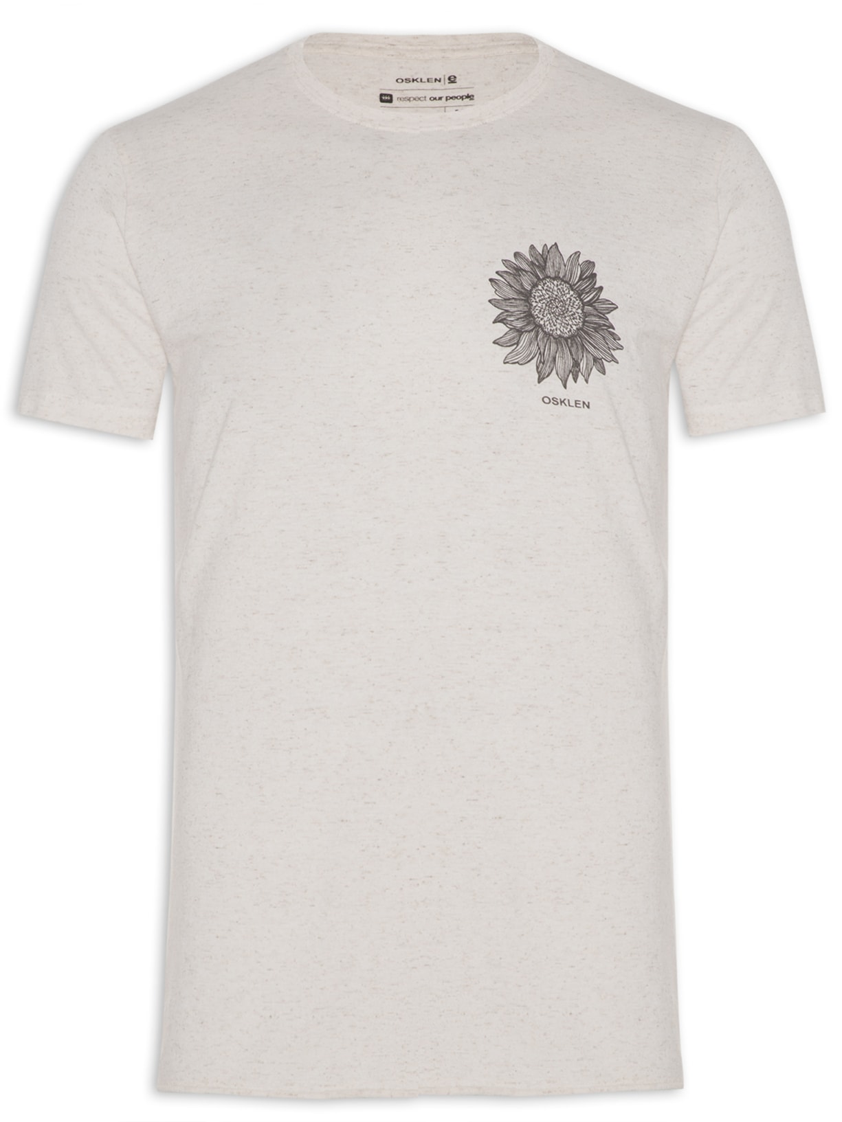 Camiseta Masculina Juta Sunflower Branco Osklen