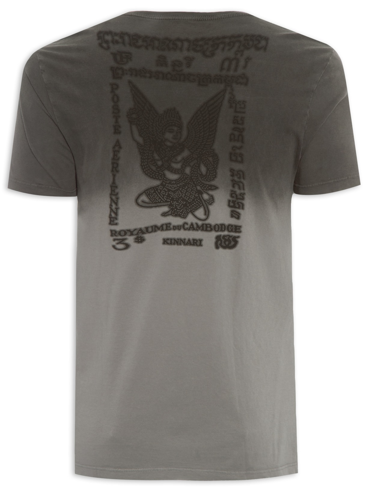 Camiseta Masculina Kinnari Cinza Jab