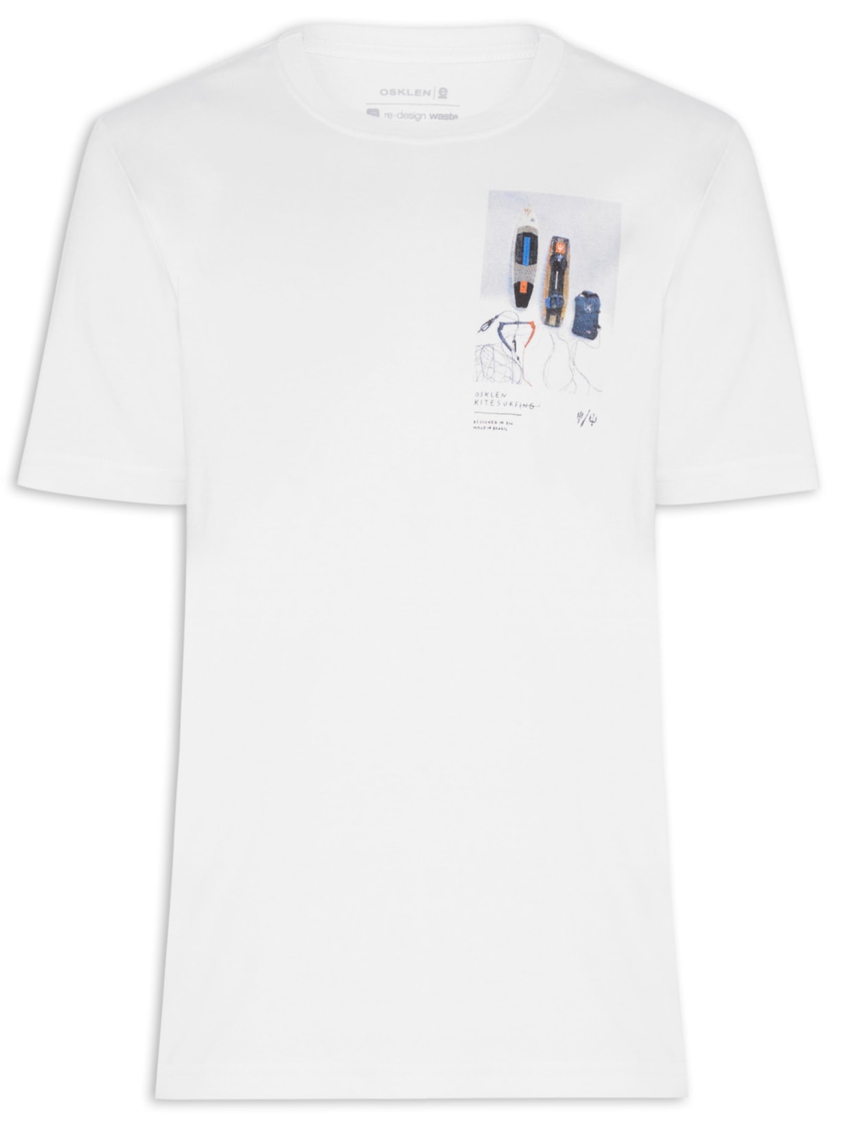 Camiseta Masculina Kite Gears - Branco