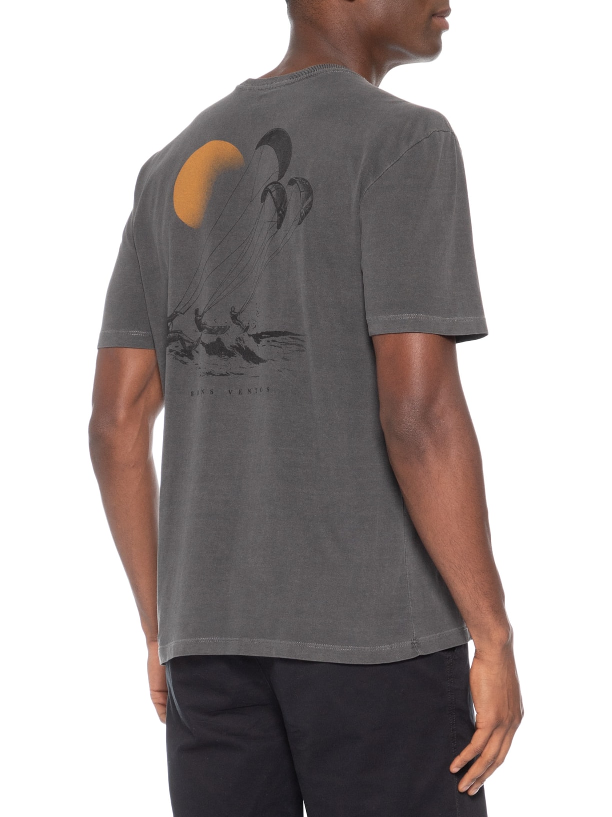 Camiseta Masculina Kitesurf Cinza Zapalla