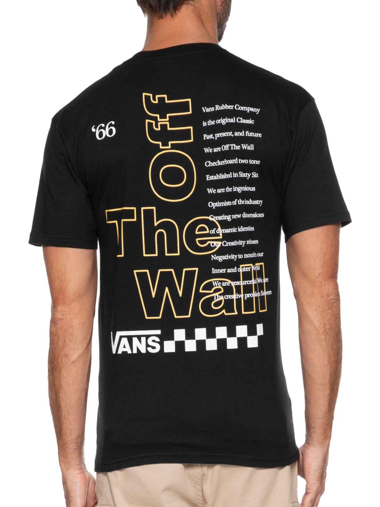 T-shirt Masculina Knit '66 Vans Preto