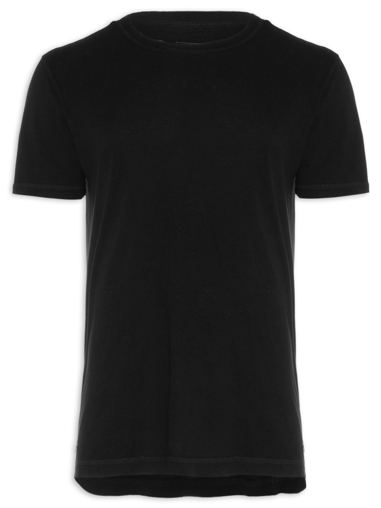 Camiseta Masculina Laranja Aquarela - Preto
