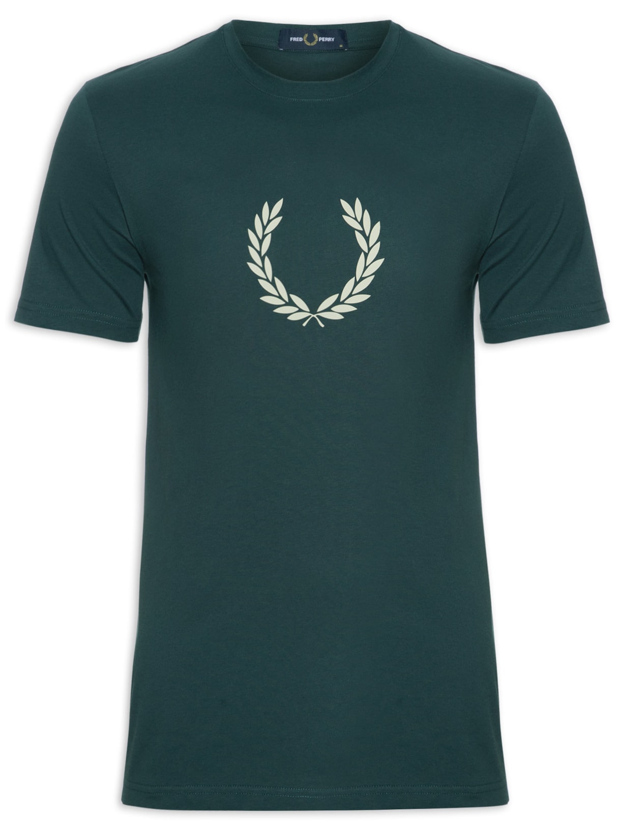 Camiseta Masculina Laurel Wreath Graphic Azul Fred Perry