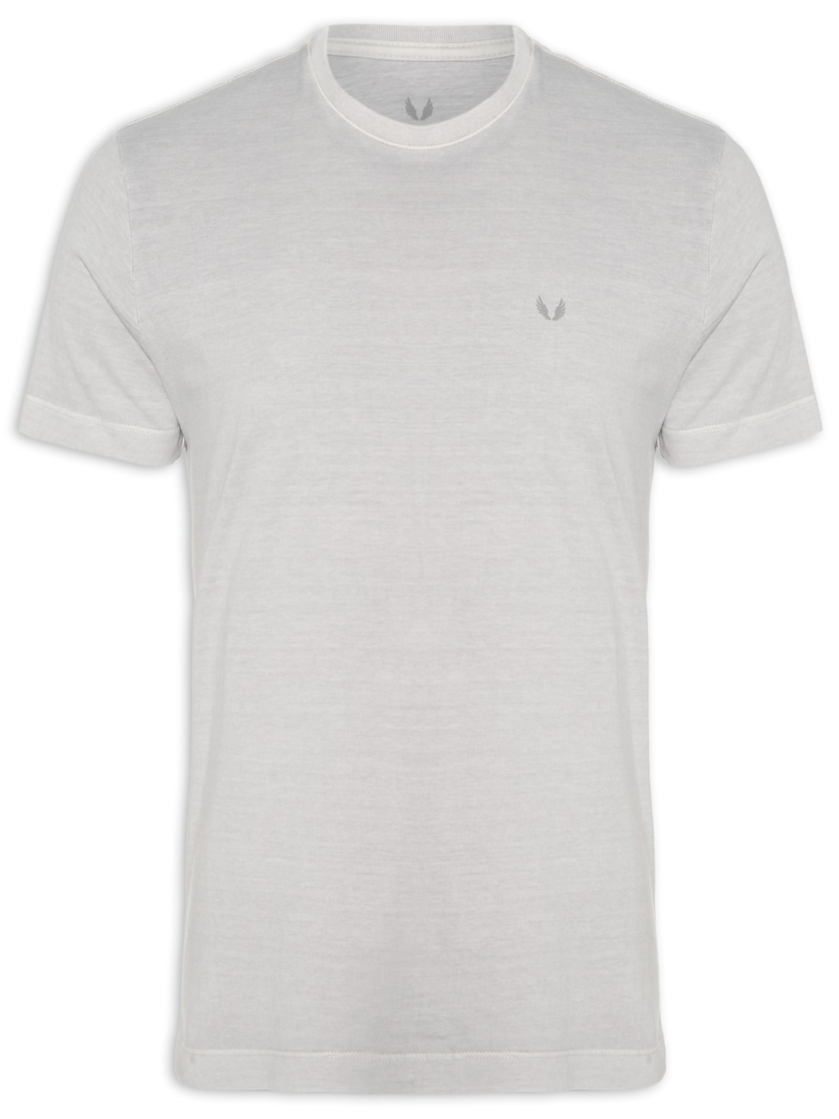 Camiseta Masculina Lavada Smith - Cinza