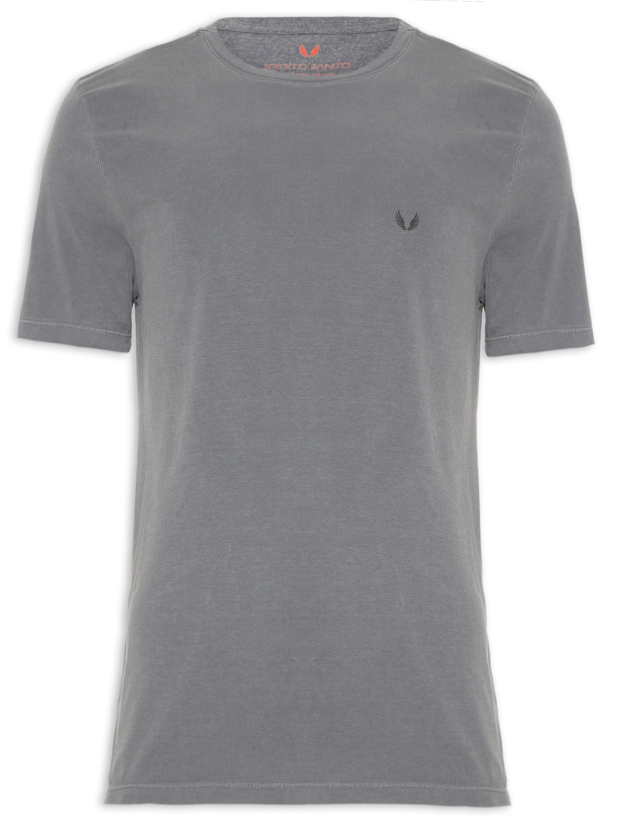 Camiseta Masculina Lavada Sptsnt Smith - Cinza