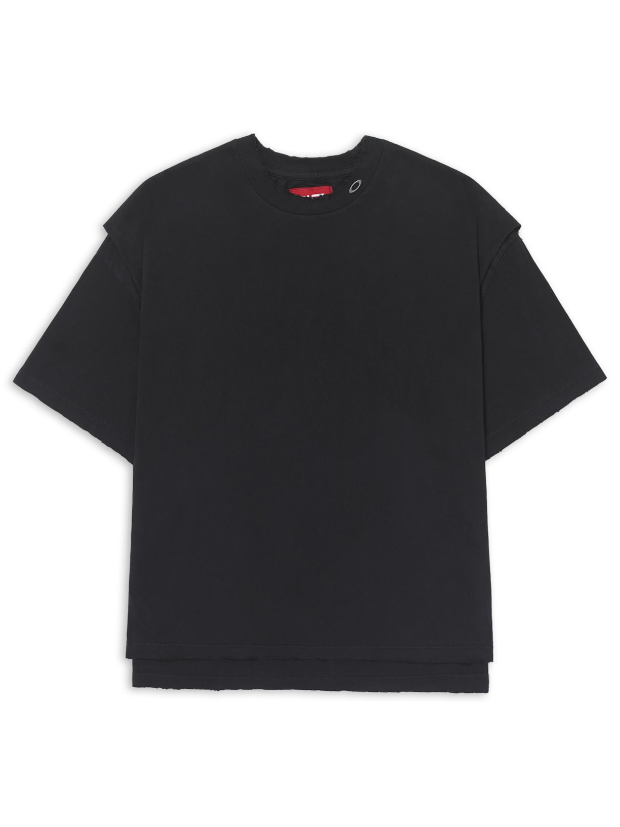 Camiseta Masculina Layered - Preto