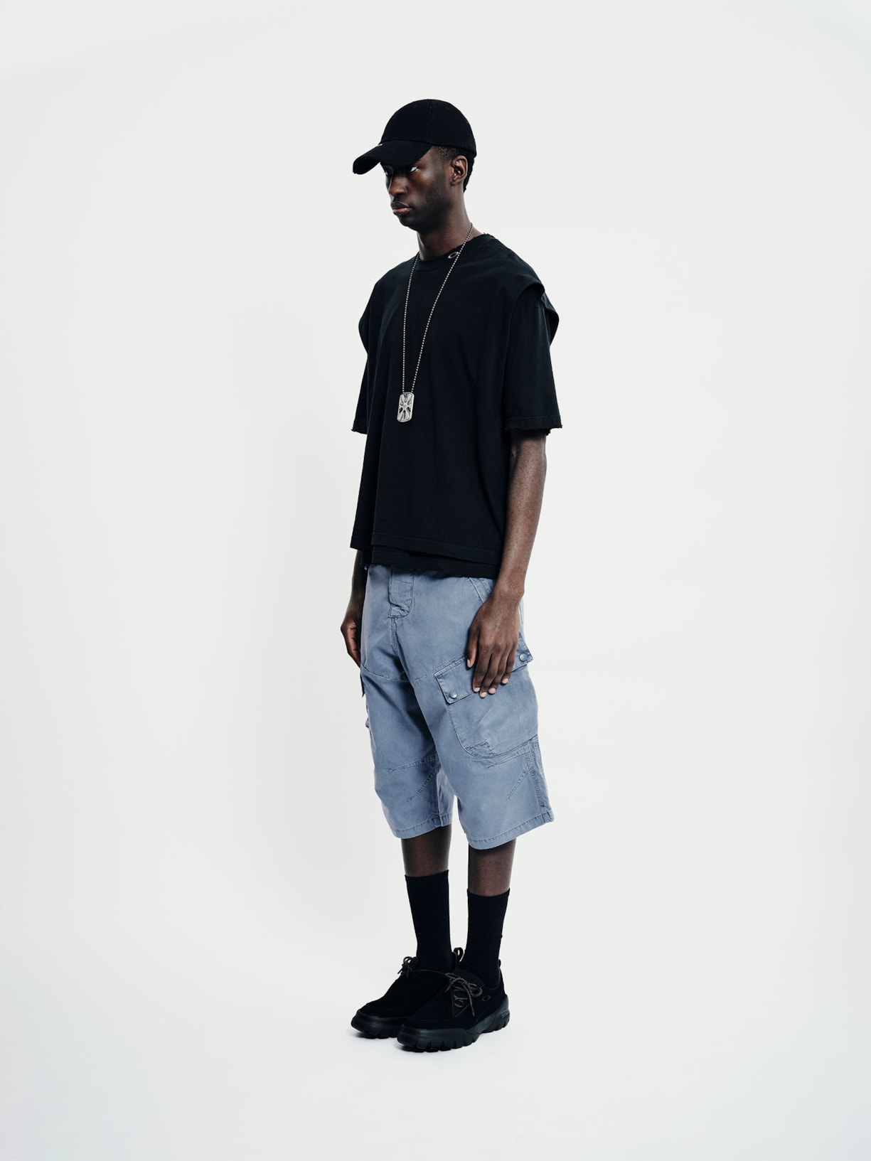 Camiseta Masculina Layered Preto Piet + Oakley