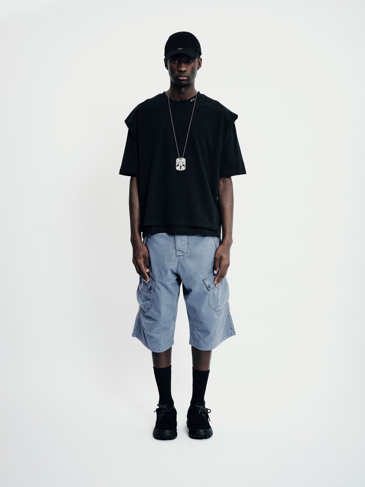 Camiseta Masculina Layered Preto Piet + Oakley