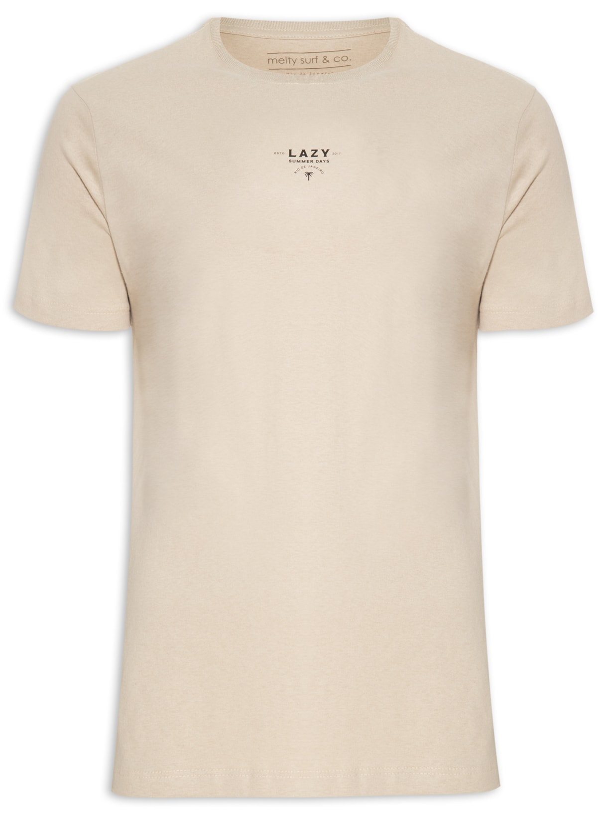 Camiseta Masculina Lazy Summer - Bege