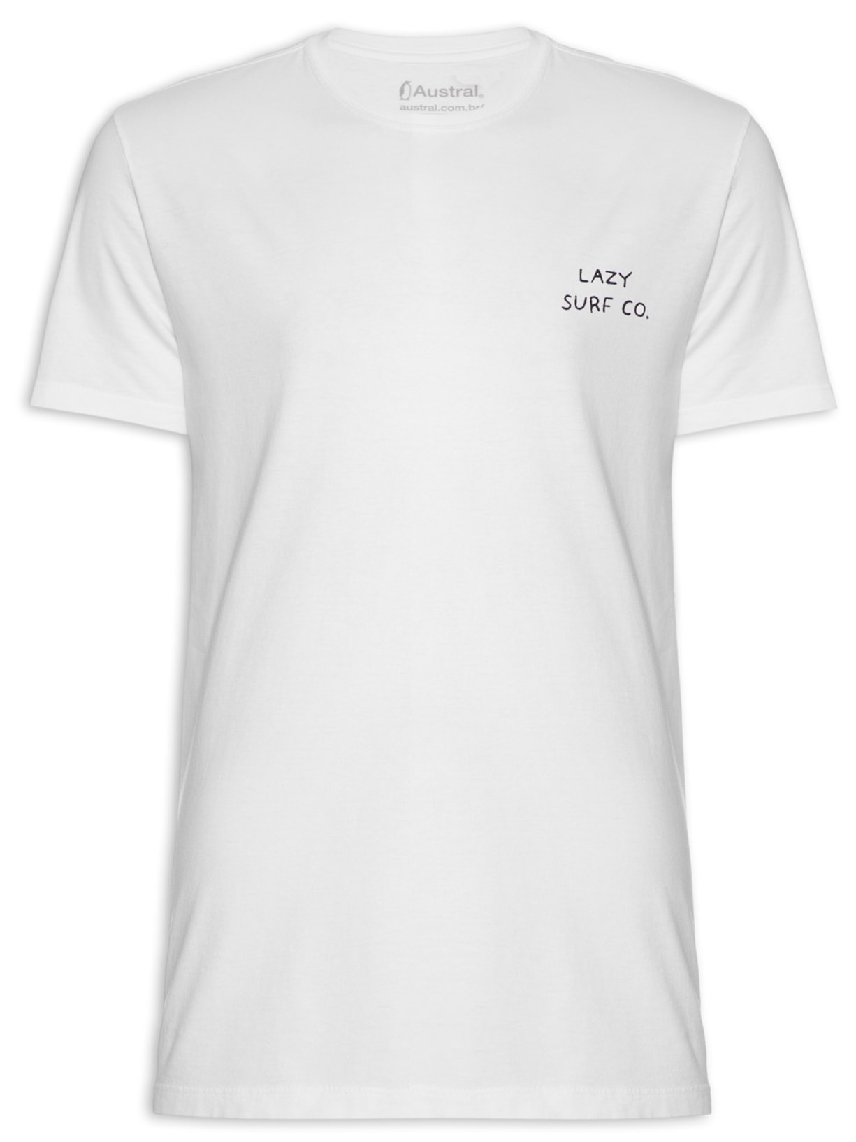 Camiseta Masculina Lazy Surf Branco Austral