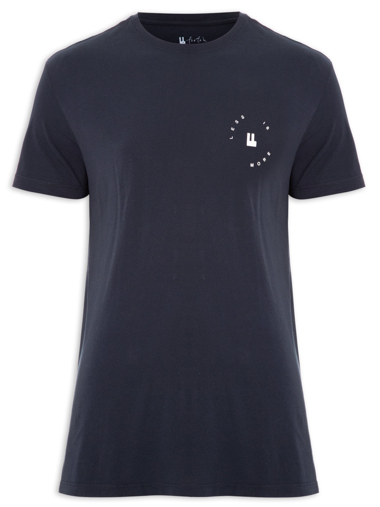 Camiseta Masculina Less Is More - Azul