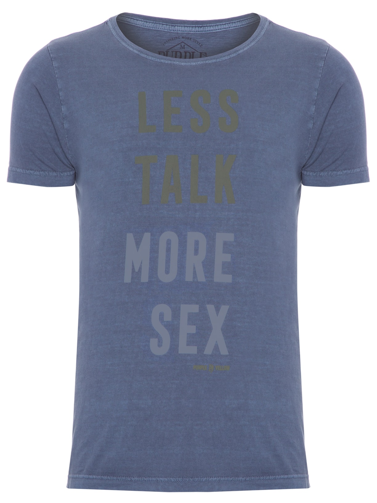 Camiseta Masculina Less Talk More Sex - Azul