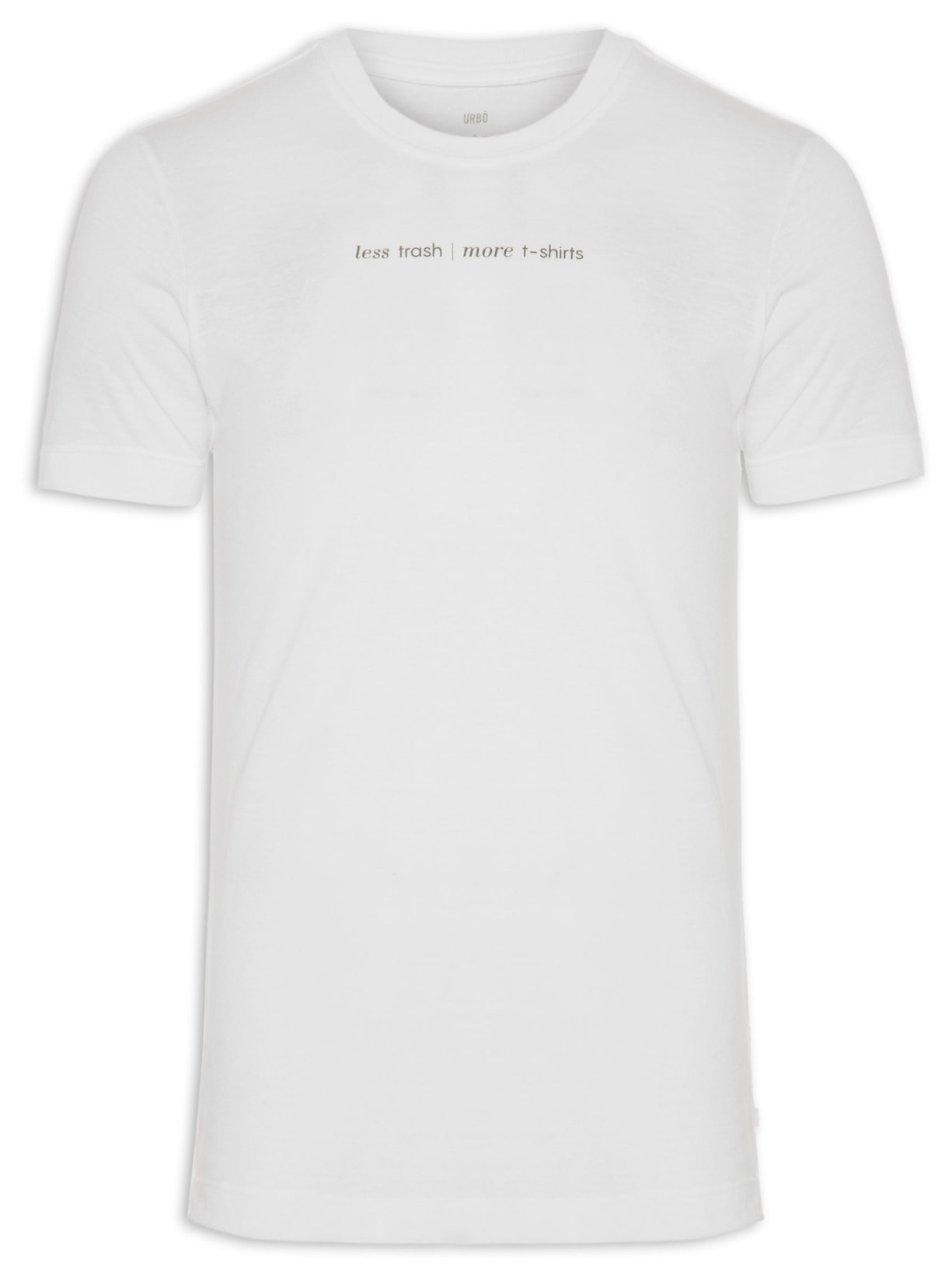 Camiseta Masculina Less Trash - Branco