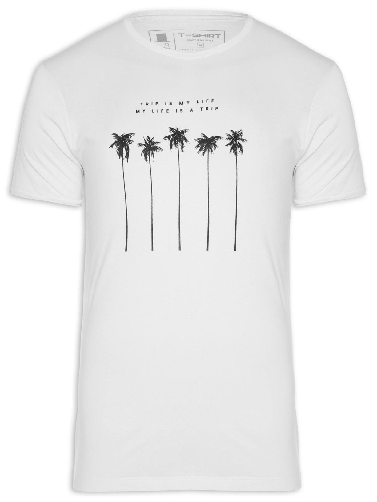 Camiseta Masculina Life - Branco