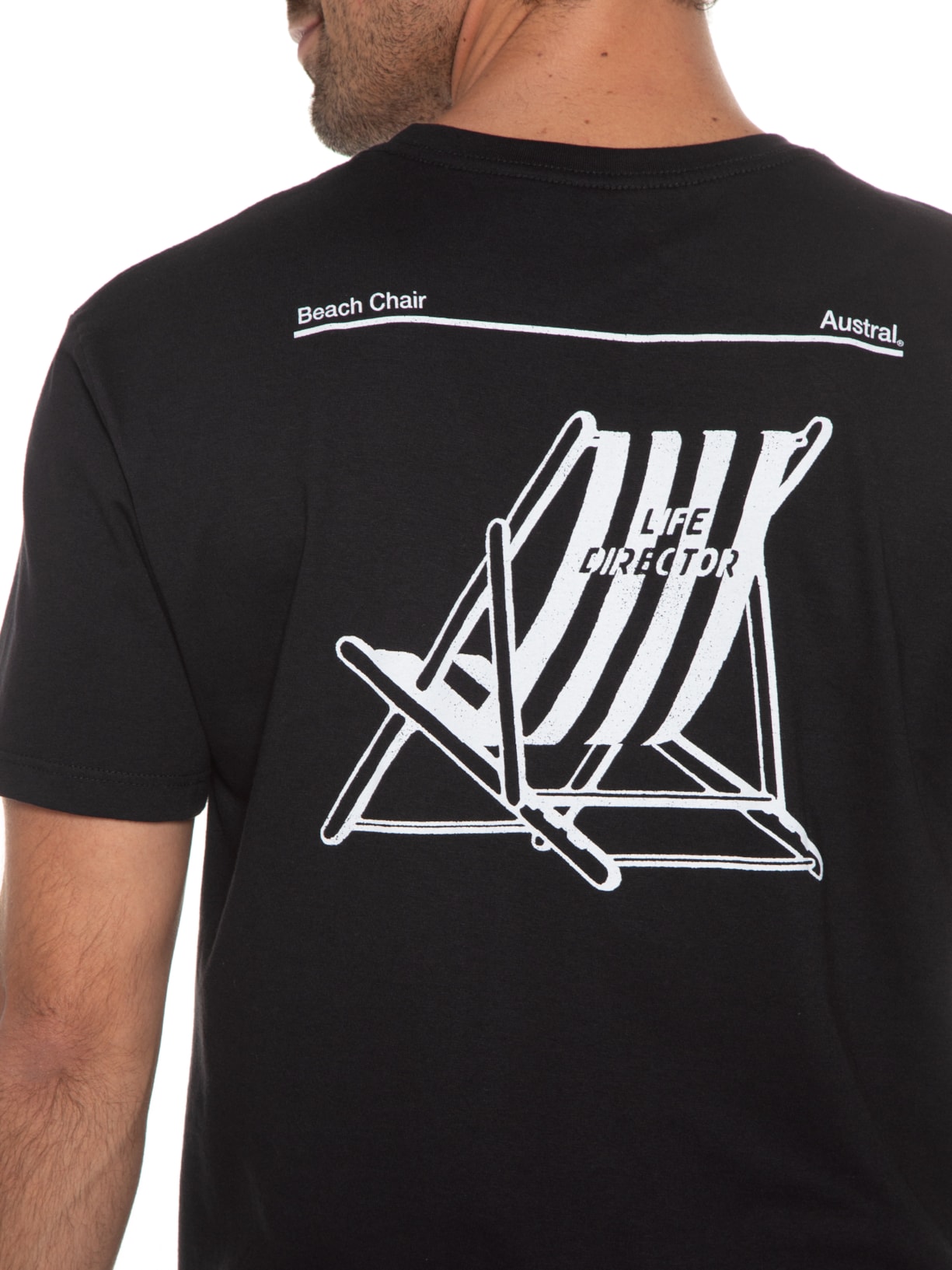 Camiseta Masculina Life Director Plain Preto Austral