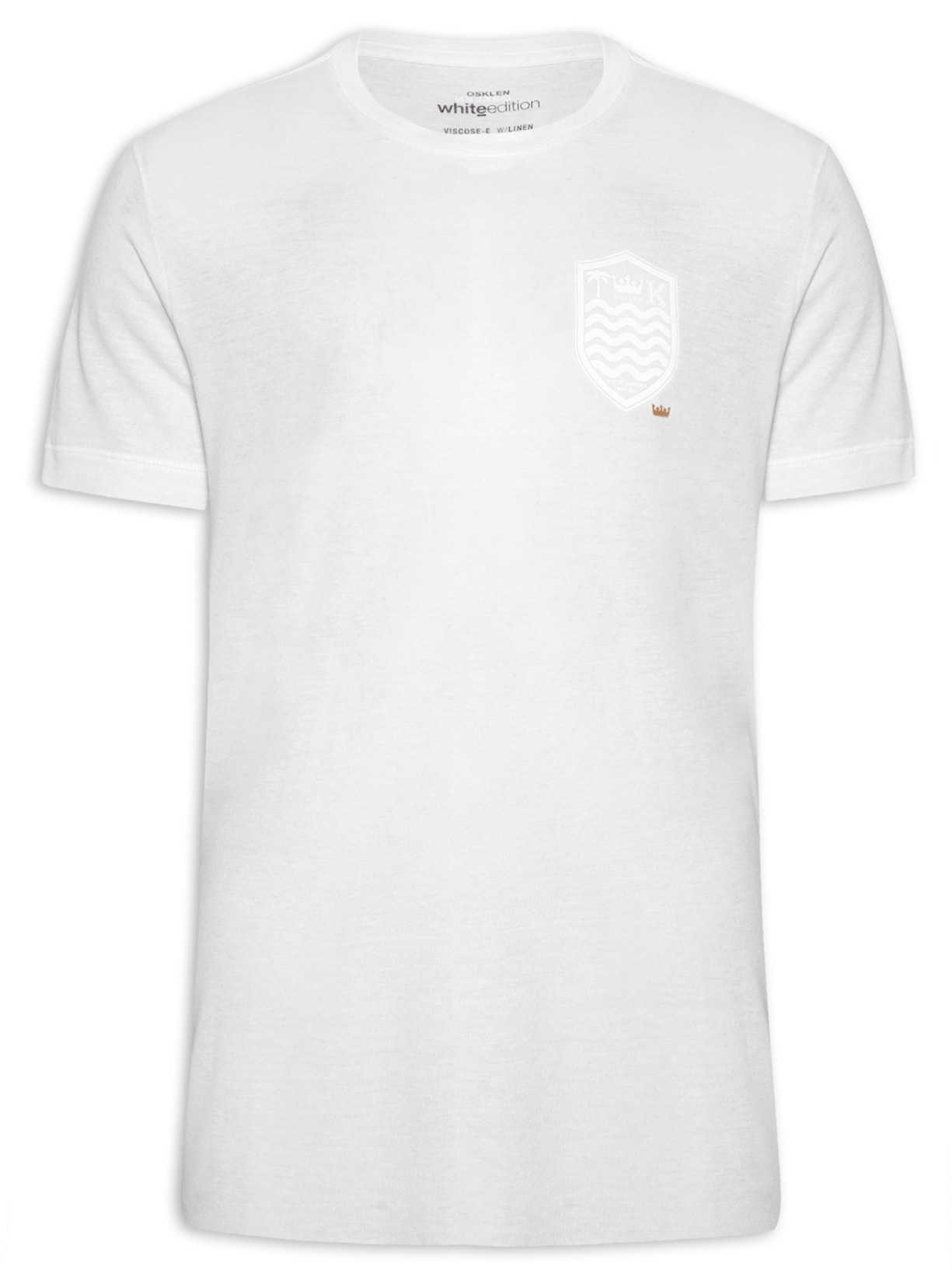 Camiseta Masculina Light Brasão White Edition - Off White