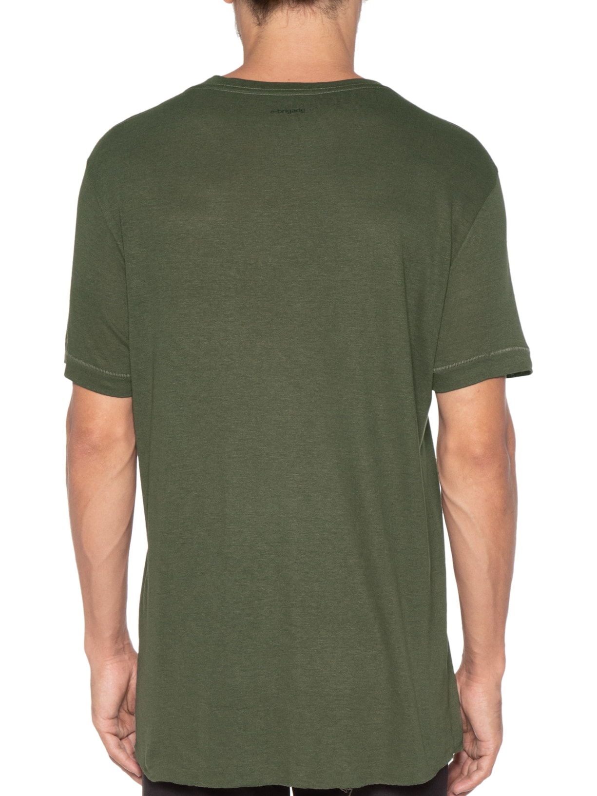Camiseta Masculina Light Linen E Brigade Verde Osklen