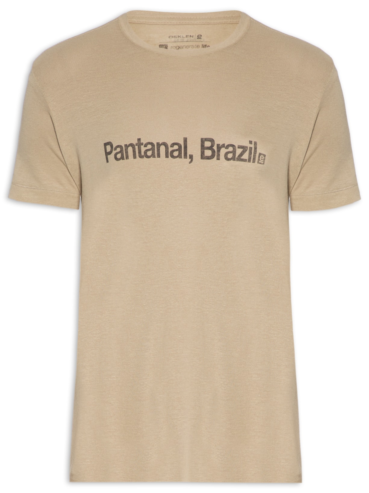 Camiseta Masculina Light Linen Pantanal Brazil - Marrom