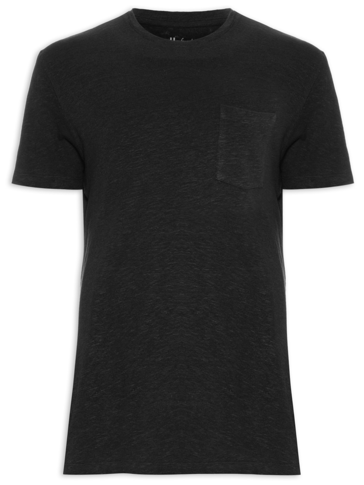 Camiseta Masculina Light Linen Preto Foxton