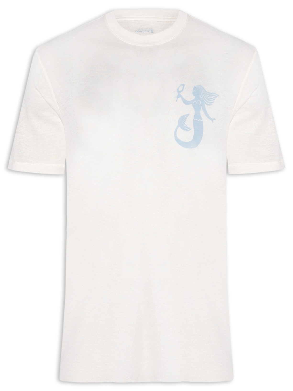 Camiseta Masculina Light Linen Yemanjá - Branco