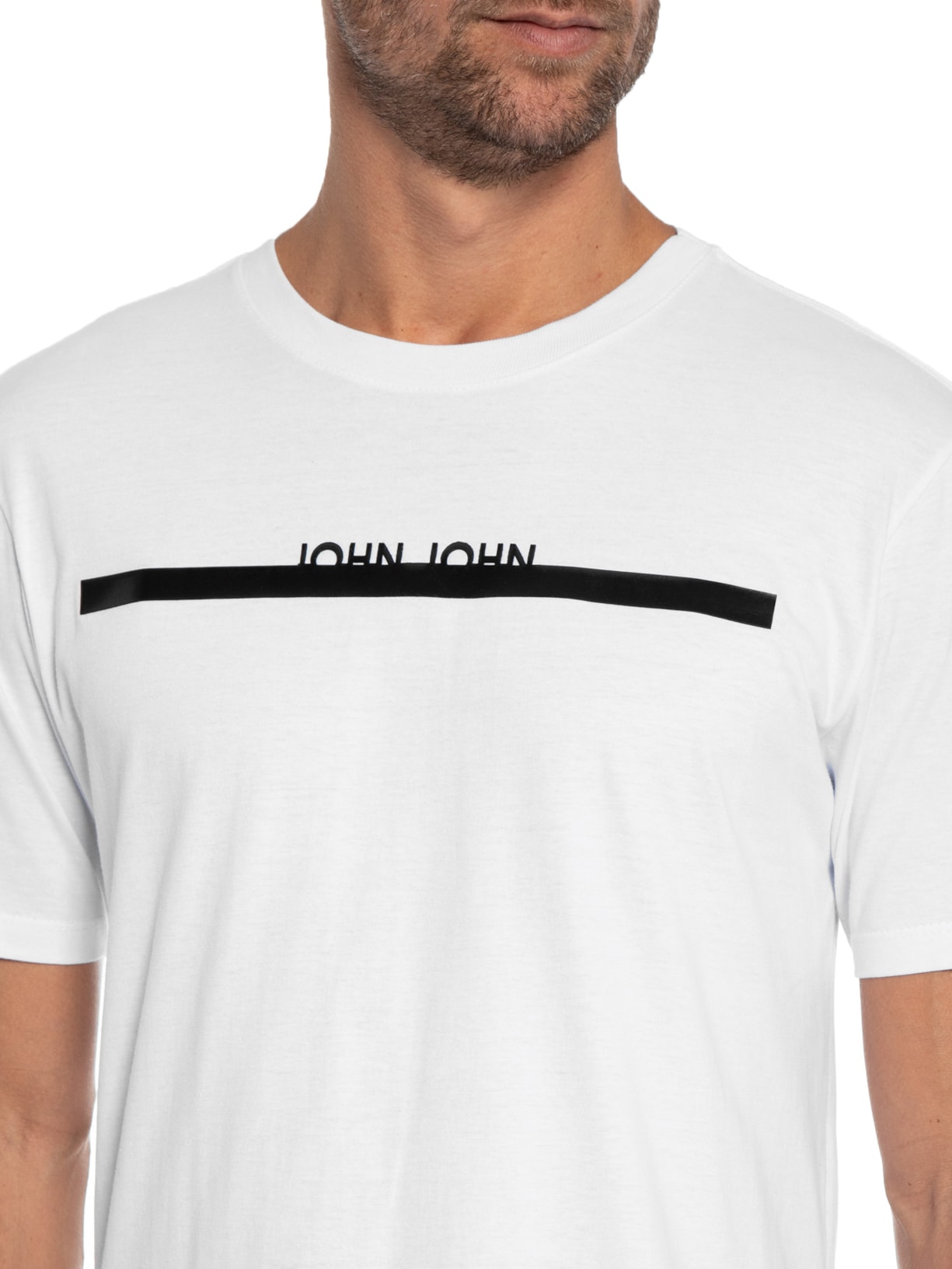 Camiseta Masculina Line White Branco John John