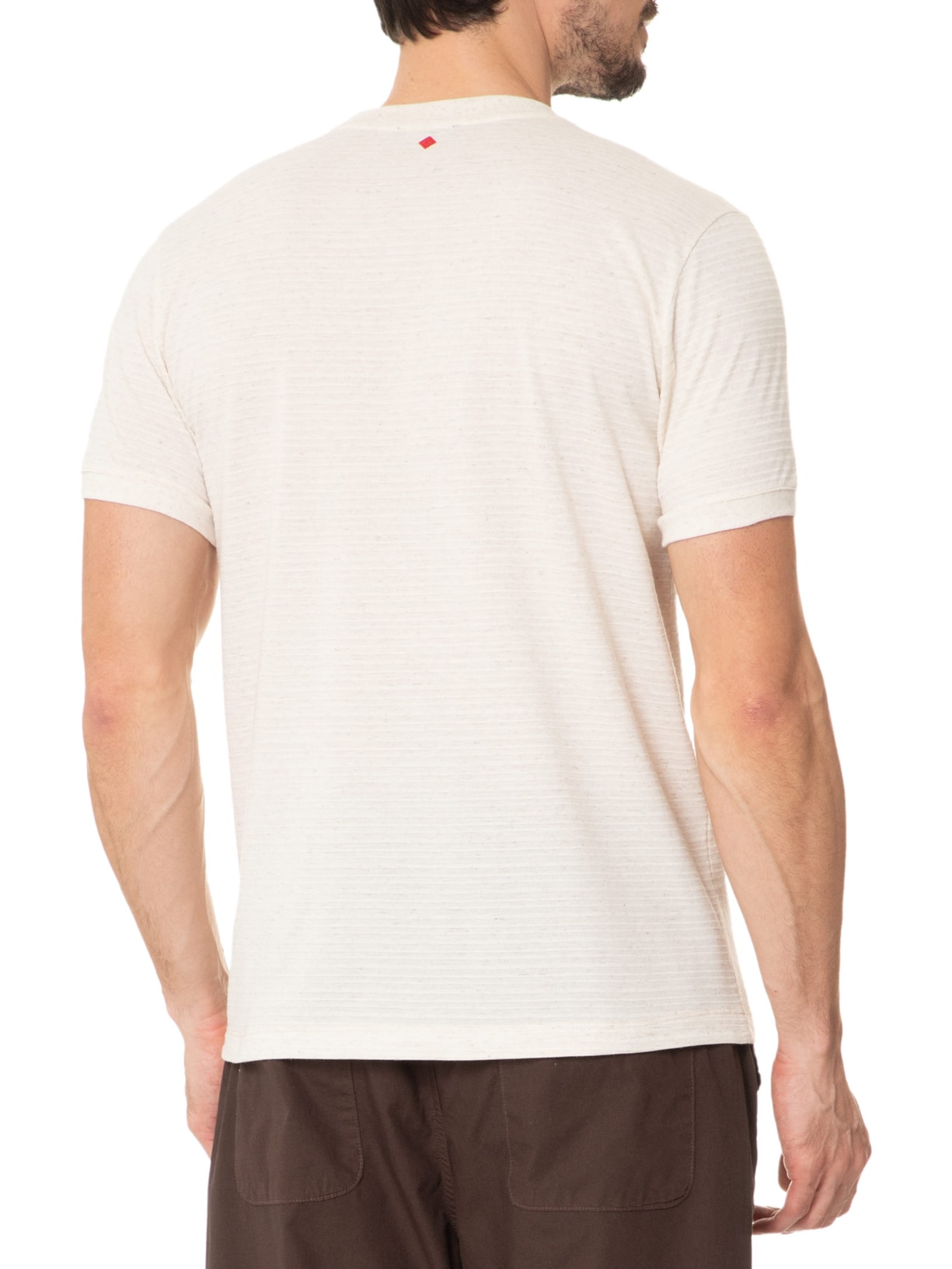 Camiseta Masculina Linho Branco Forum