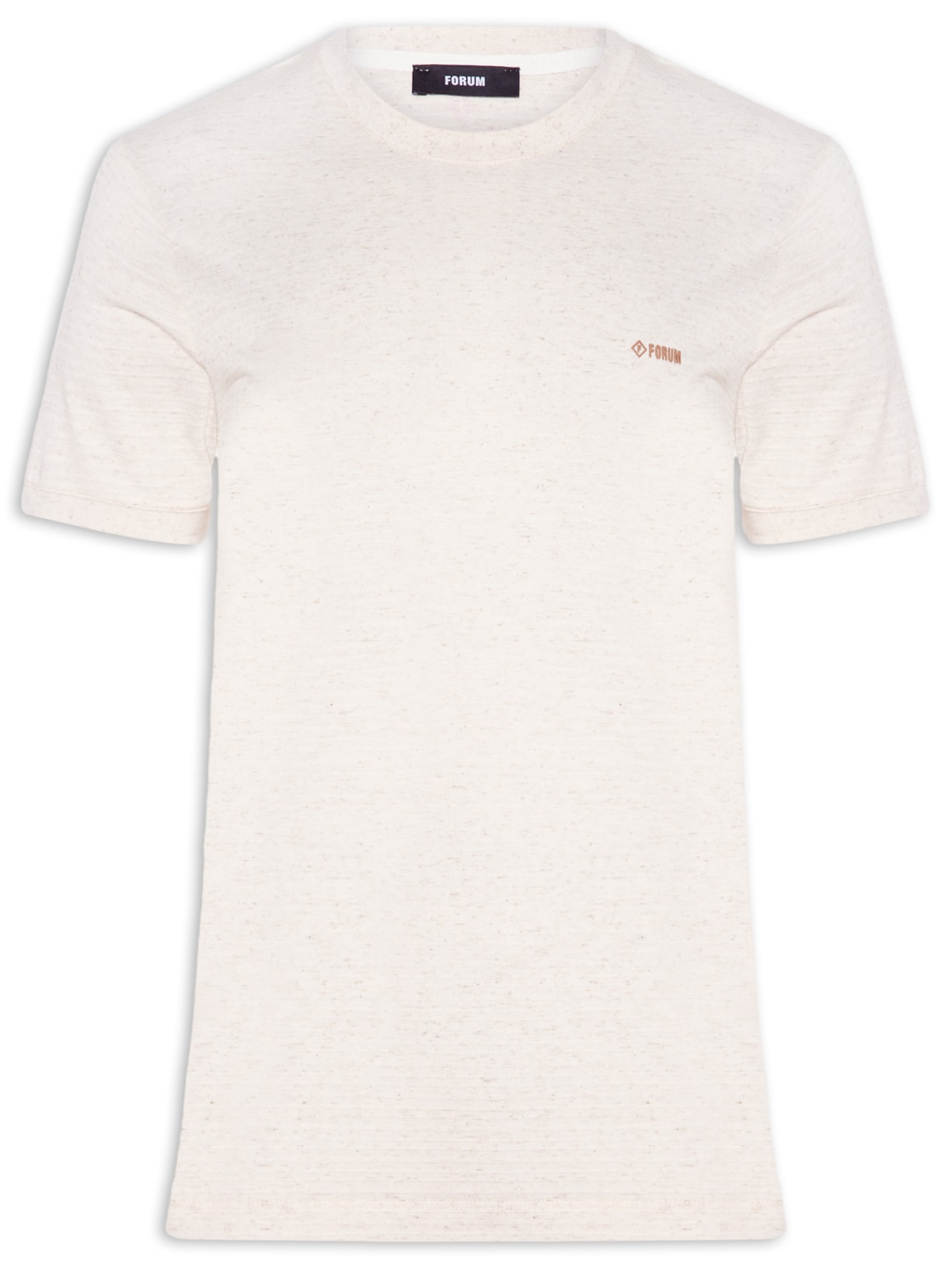 Camiseta Masculina Linho Branco Forum