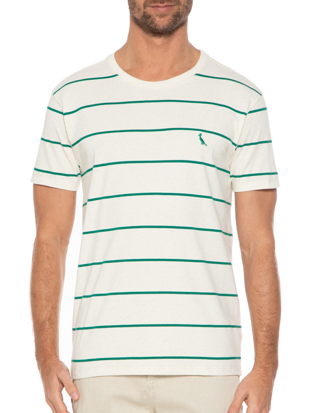 Camiseta Masculina Linho Sol Verde Reserva