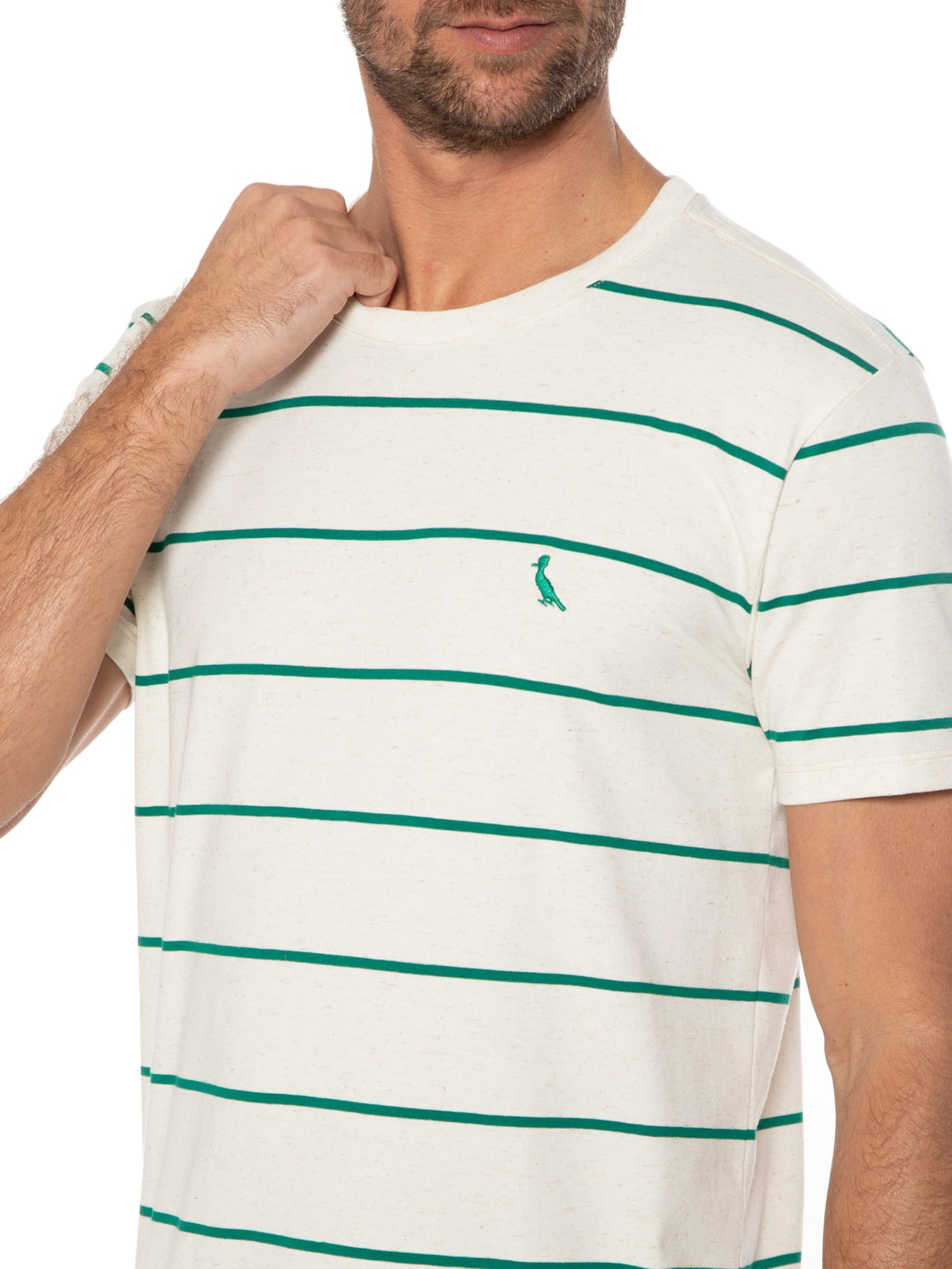 Camiseta Masculina Linho Sol Verde Reserva
