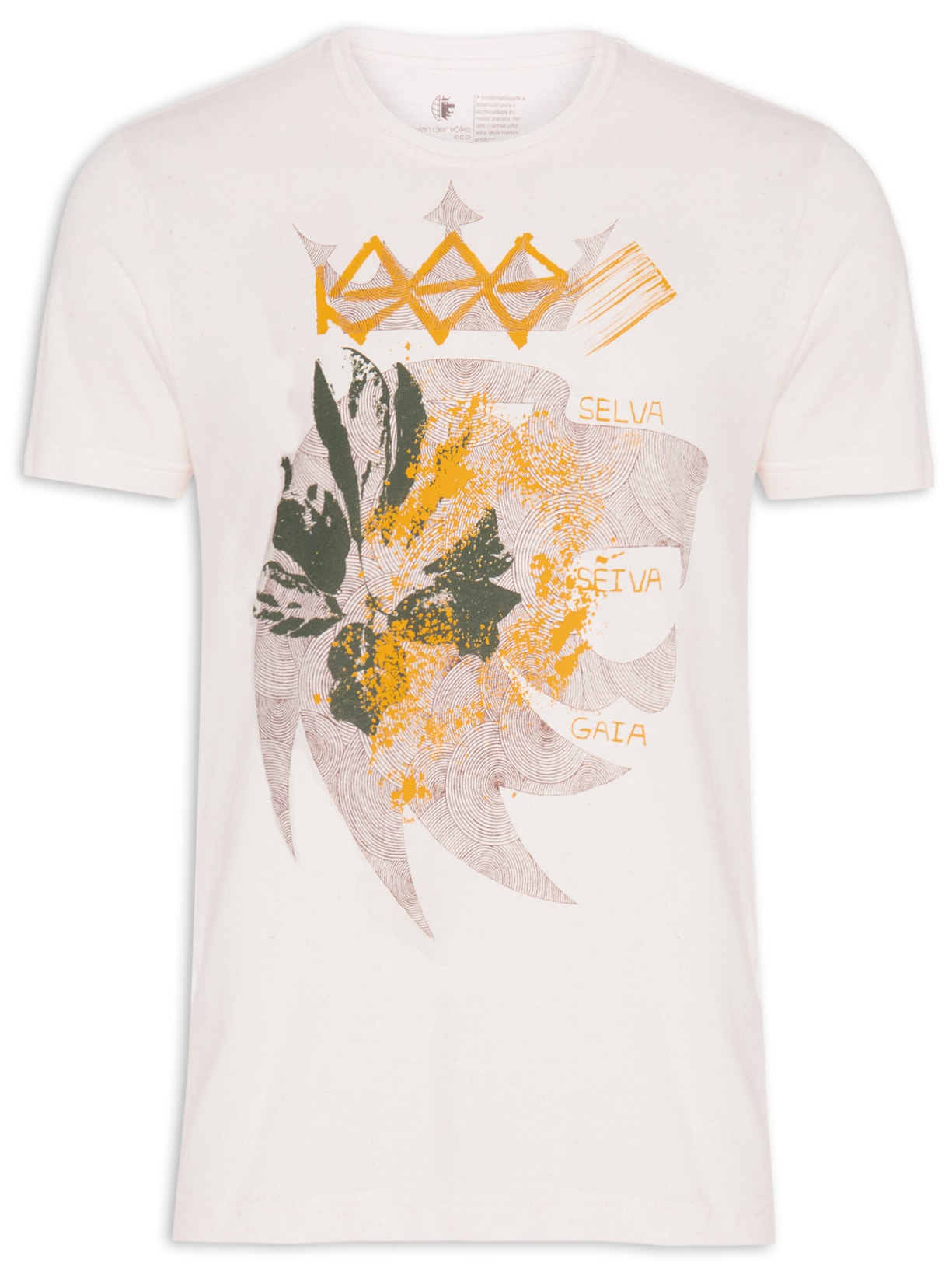 Camiseta Masculina Lion Seiva - Bege