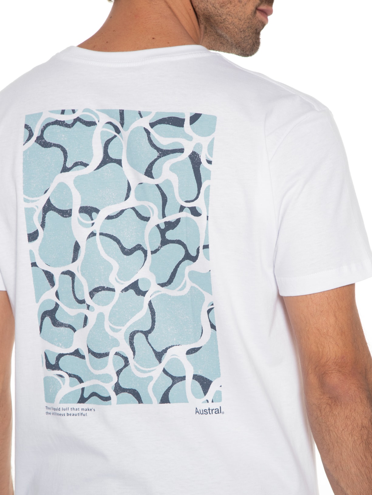 Camiseta Masculina Liquid Lull Branco Austral