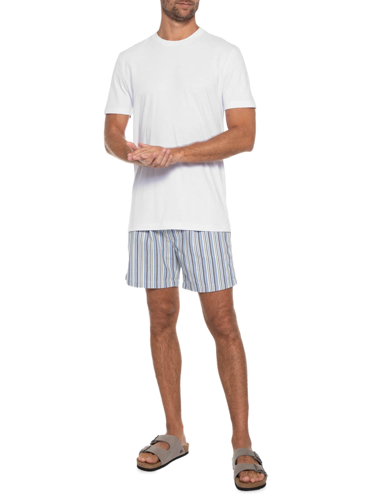 Camiseta Masculina Lisa Branco Barche