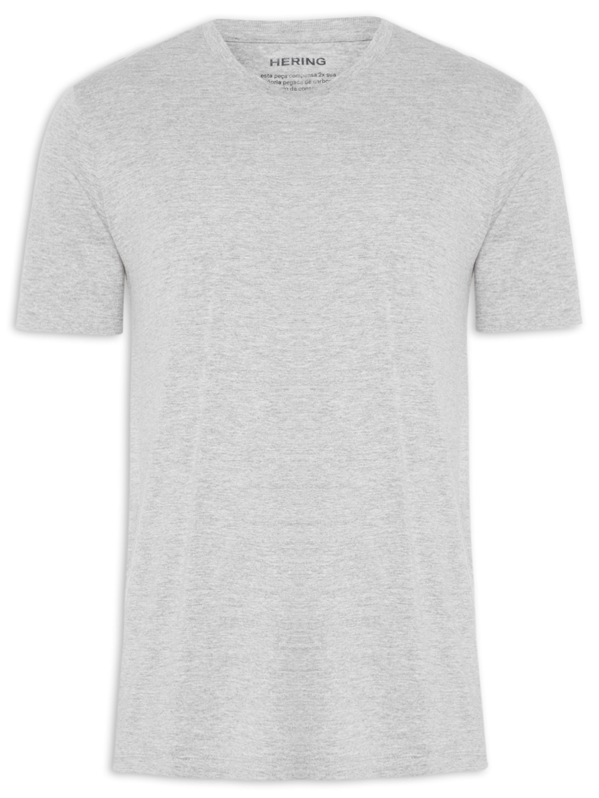 Camiseta Masculina Lisa - Cinza