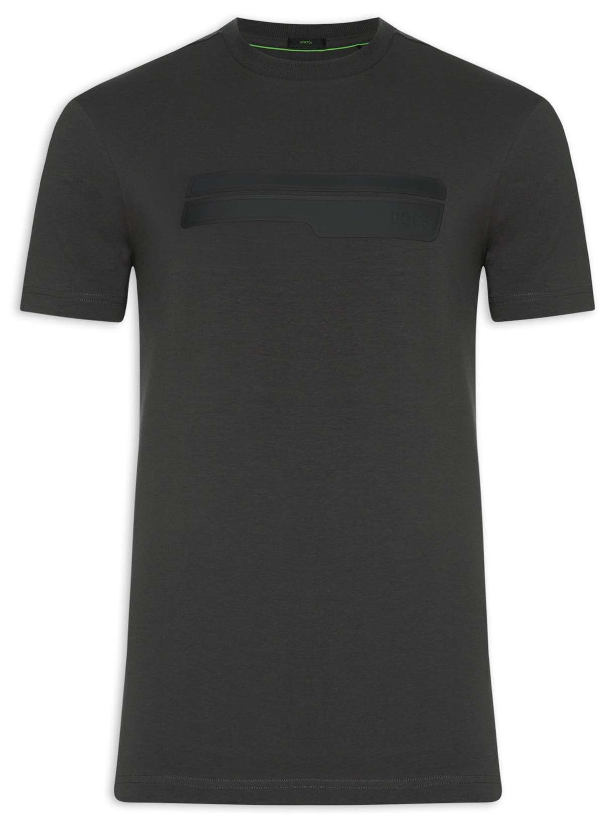 Camiseta Masculina Lisa Cinza Boss