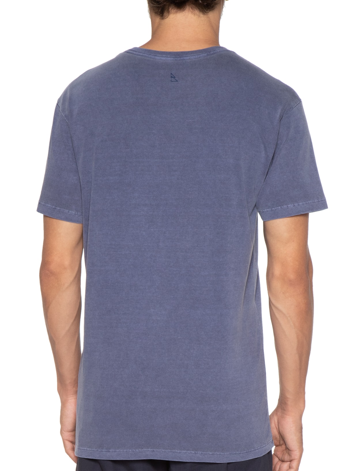 Camiseta Masculina Lisa Estonada Azul Barche