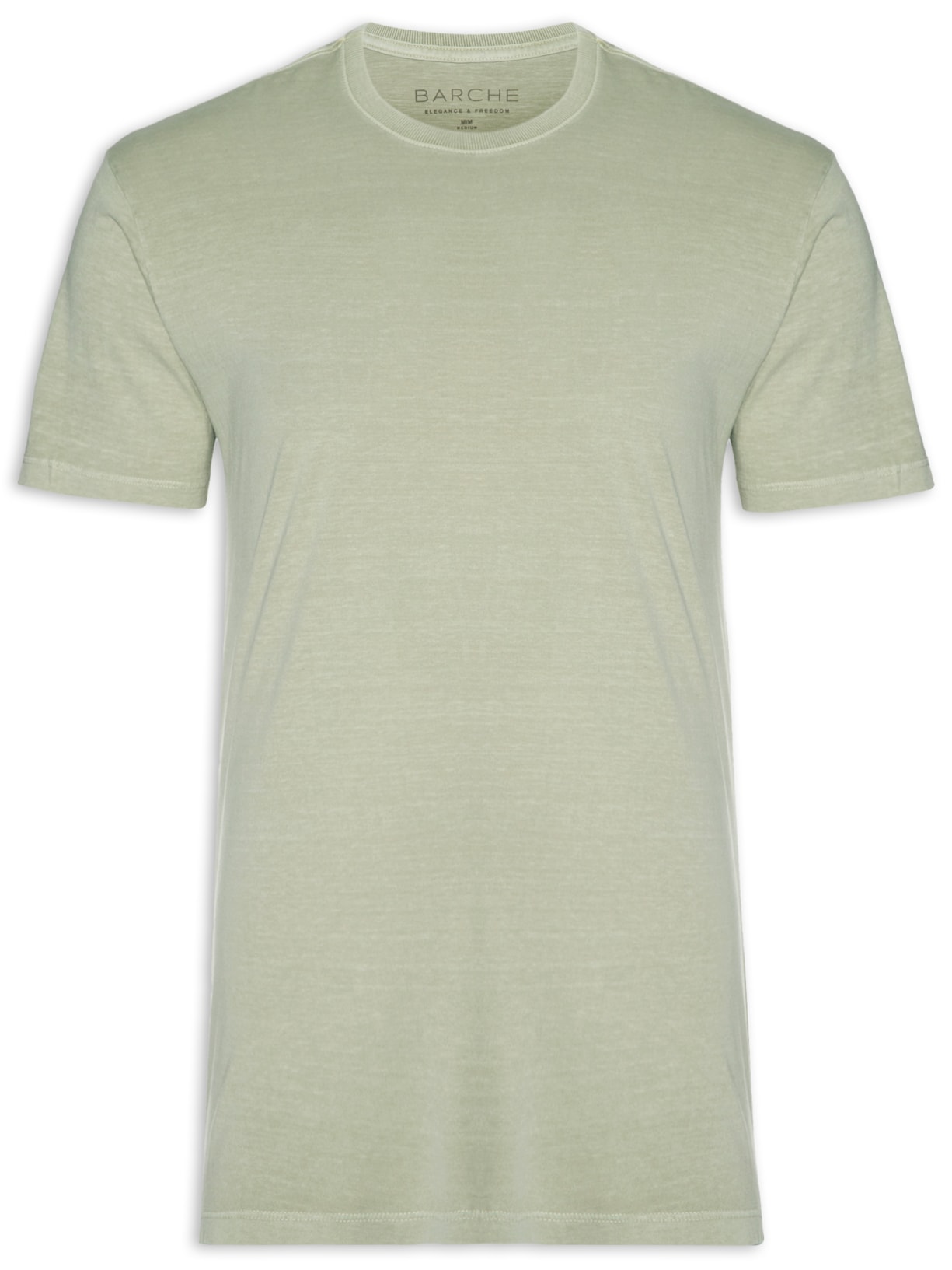 Camiseta Masculina Lisa Estonada - Cinza