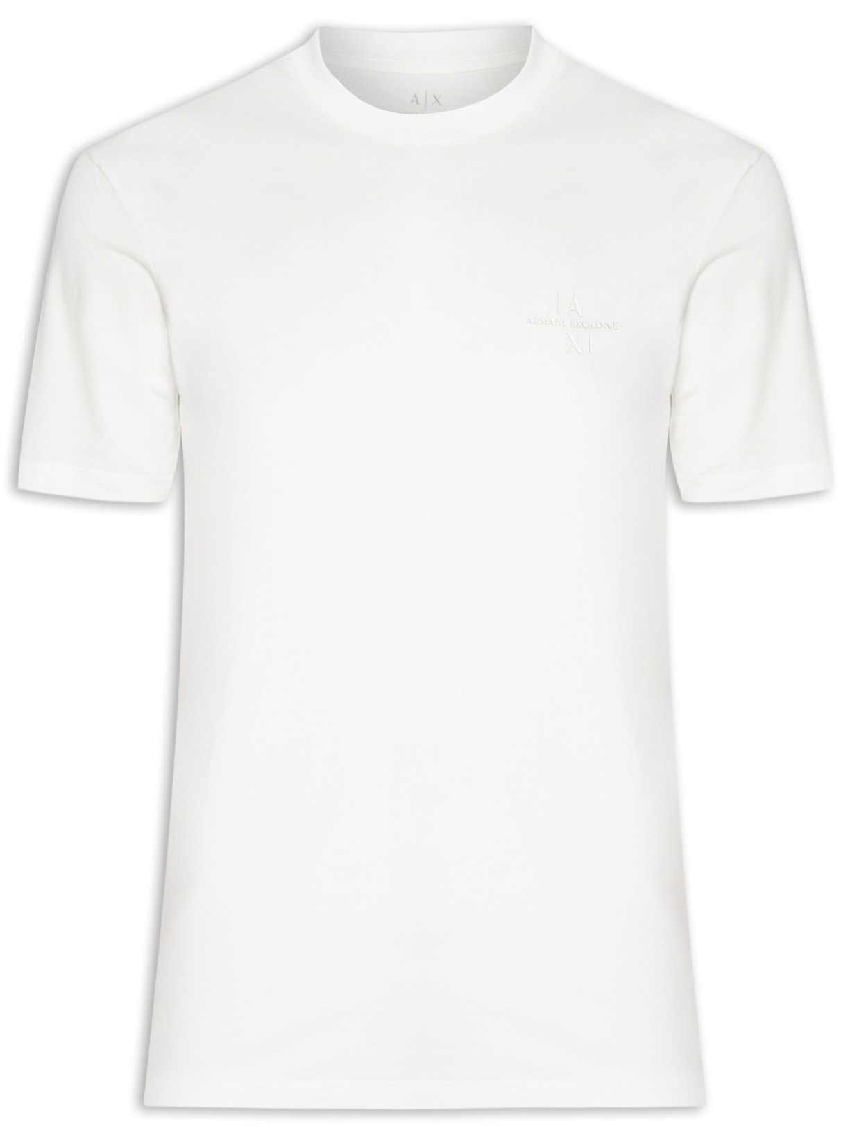 Camiseta Masculina Lisa Manga Curta de Malha - Branco