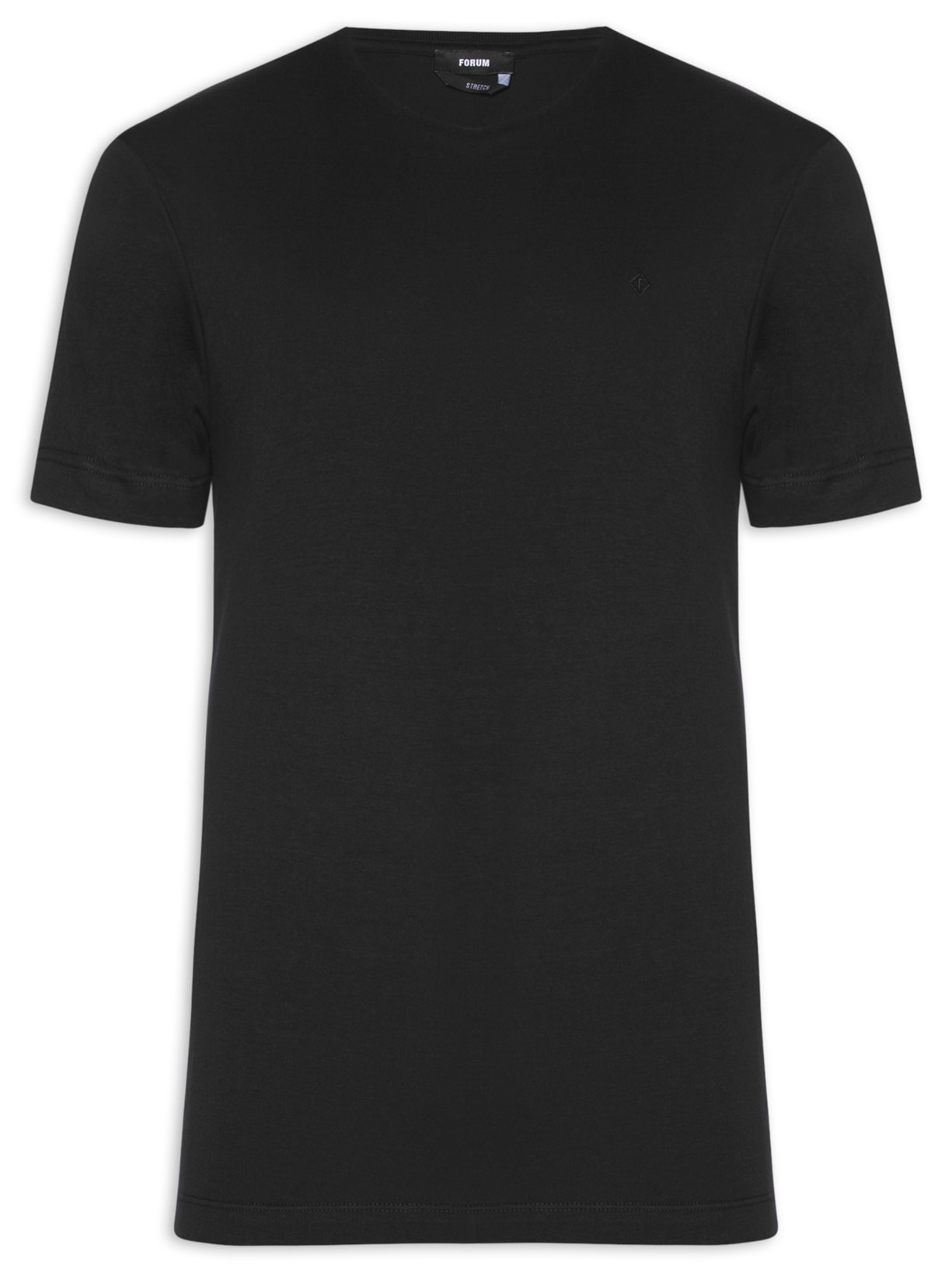 Camiseta Masculina Lisa Manga Curta - Preto
