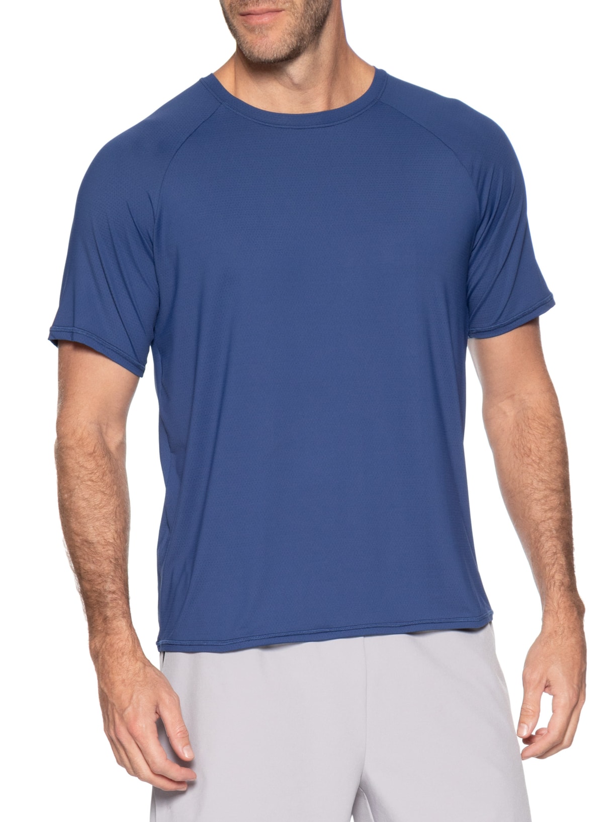 Camiseta Masculina Lisa Manga Curta – Azul Body For Sure