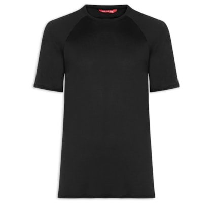 Camiseta Masculina Lisa Manga Curta – Preto