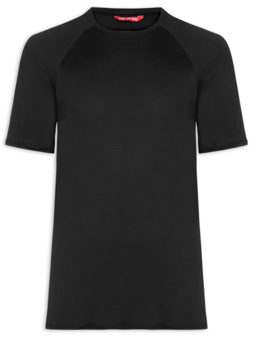 Camiseta Masculina Lisa Manga Curta – Preto