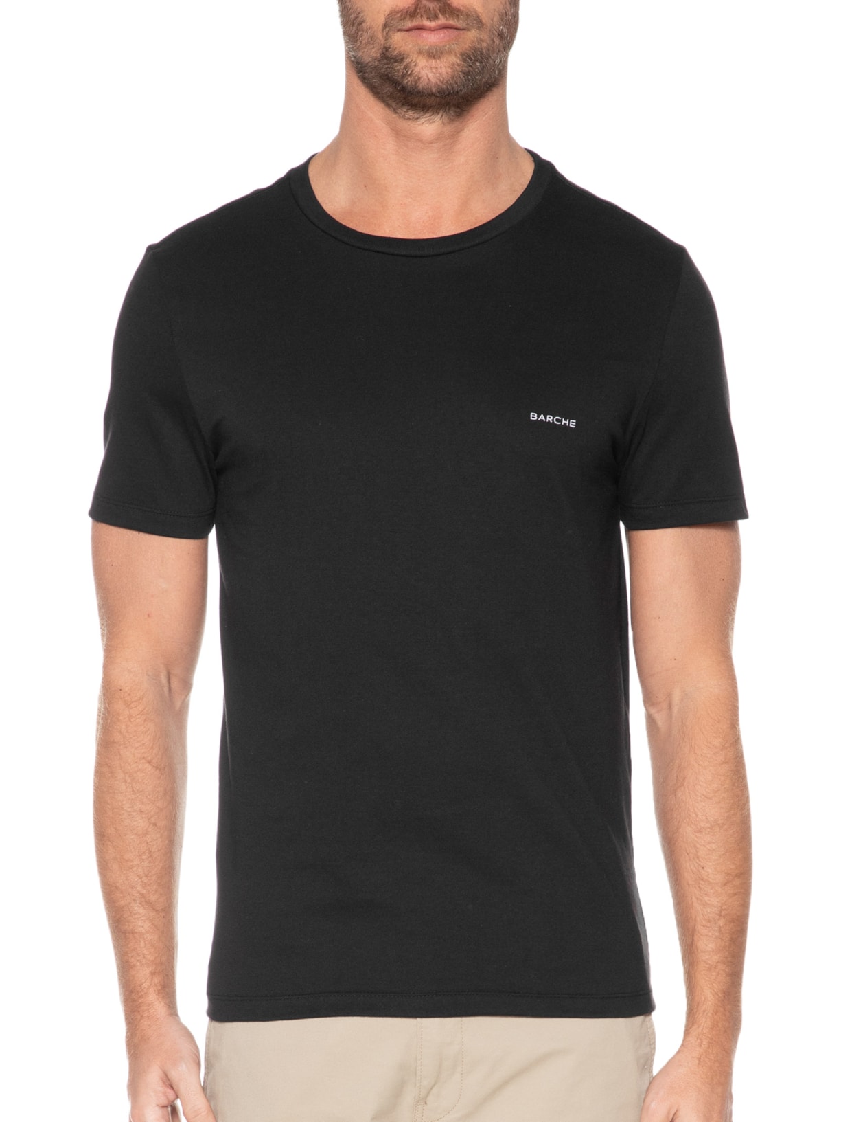 Camiseta Masculina Lisa Preto Barche