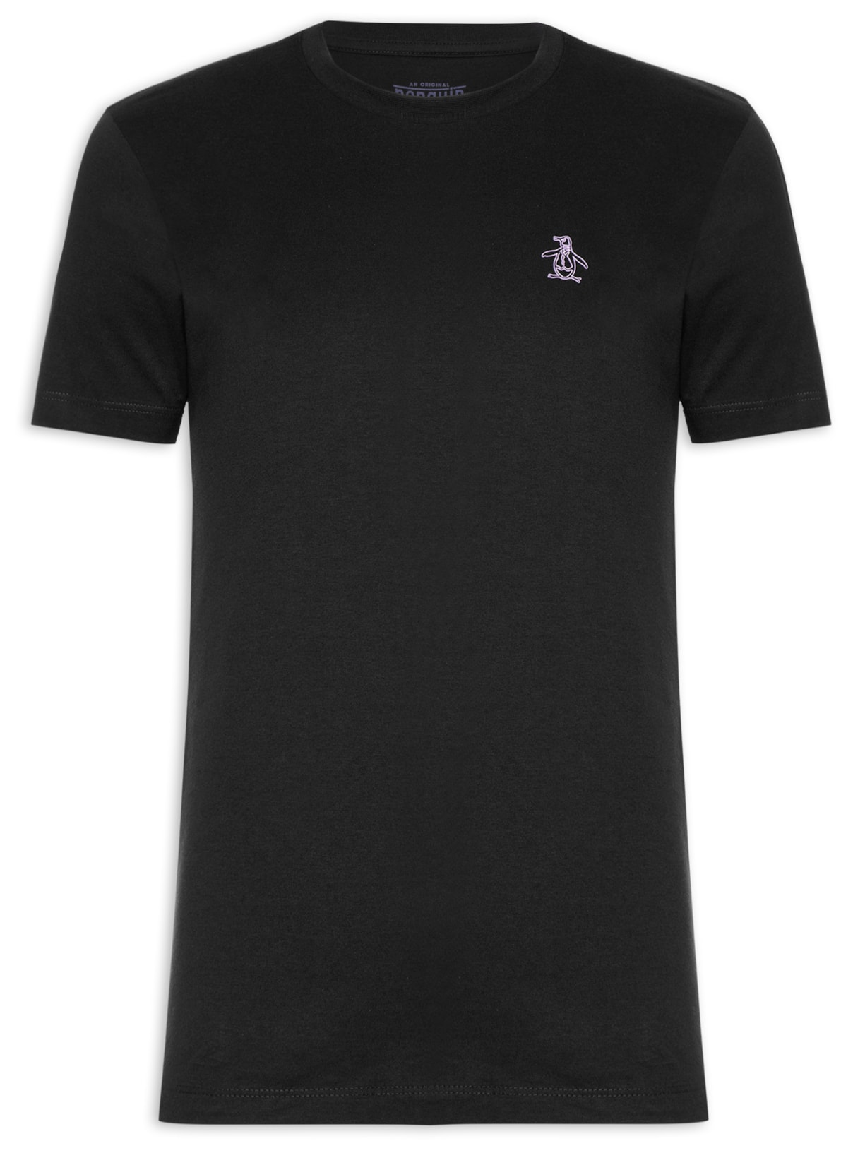 Camiseta Masculina Lisa Silk Localizado - Preto