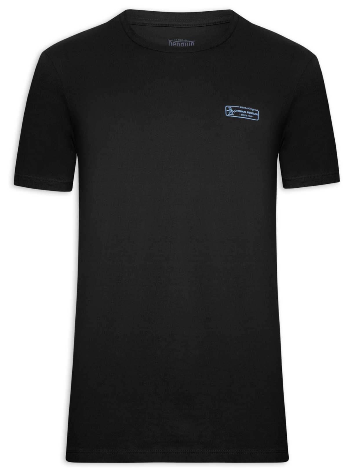 Camiseta Masculina Lisa Silk Localizado - Preto