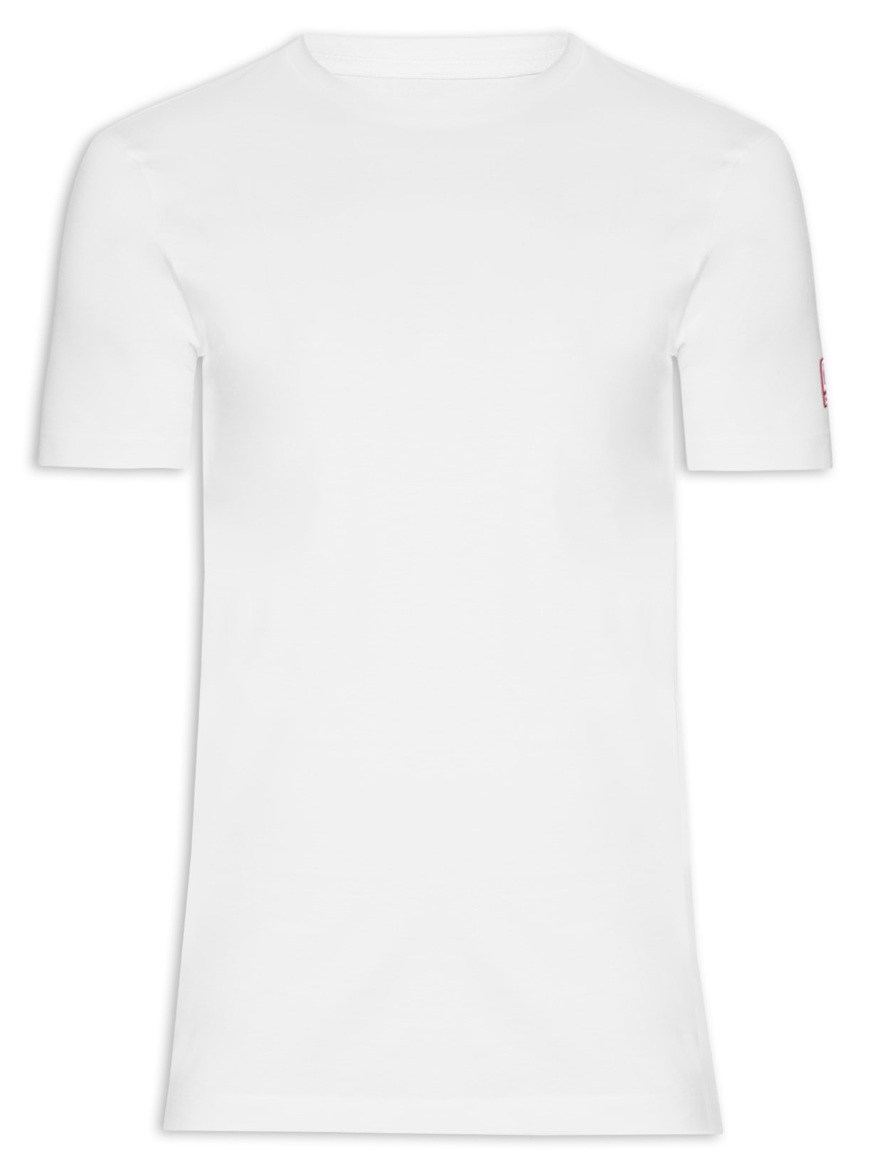 Camiseta Masculina Lisa Silk Manga - Branco
