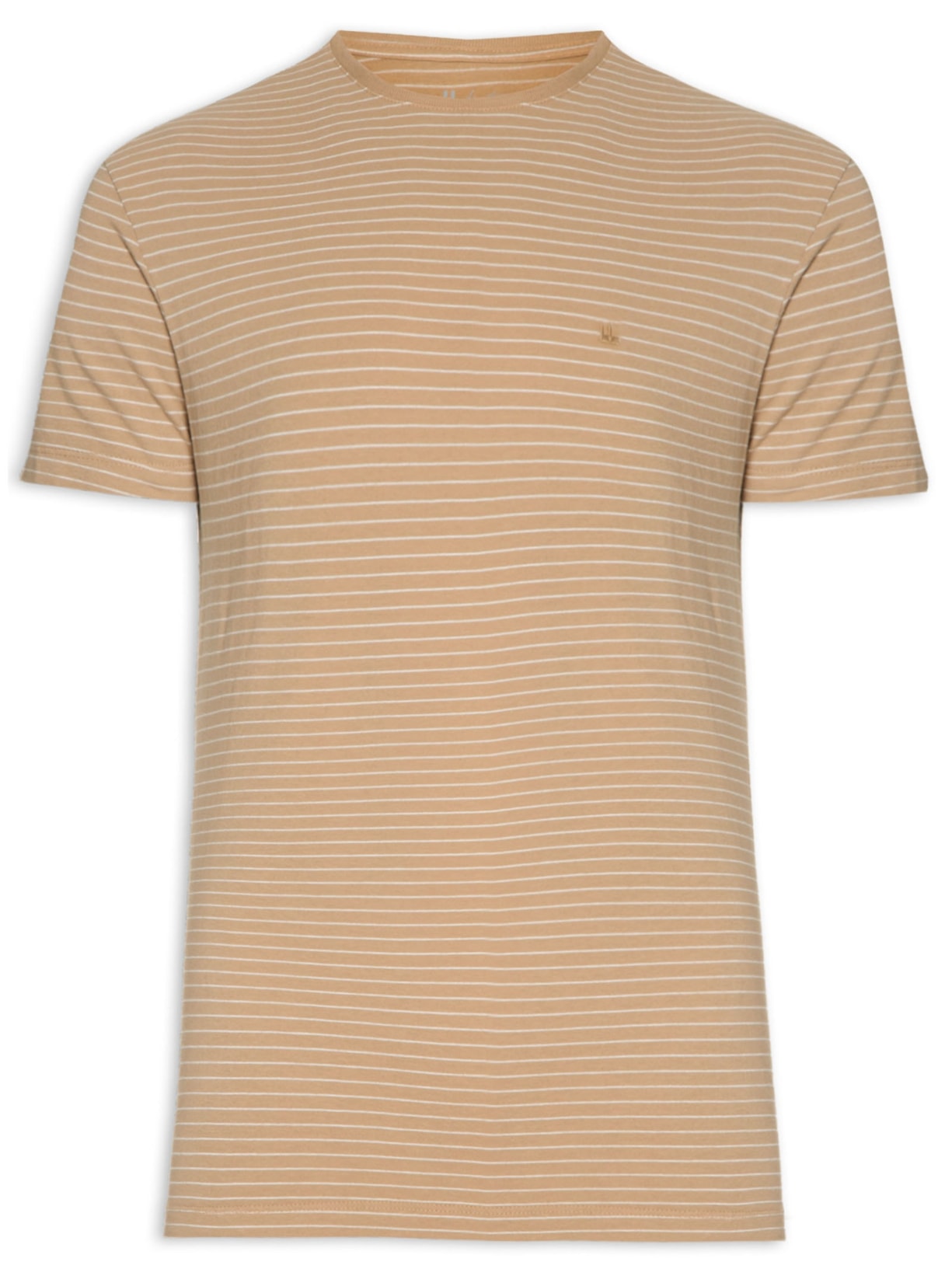 Camiseta Masculina Listra Artico Marrom Foxton