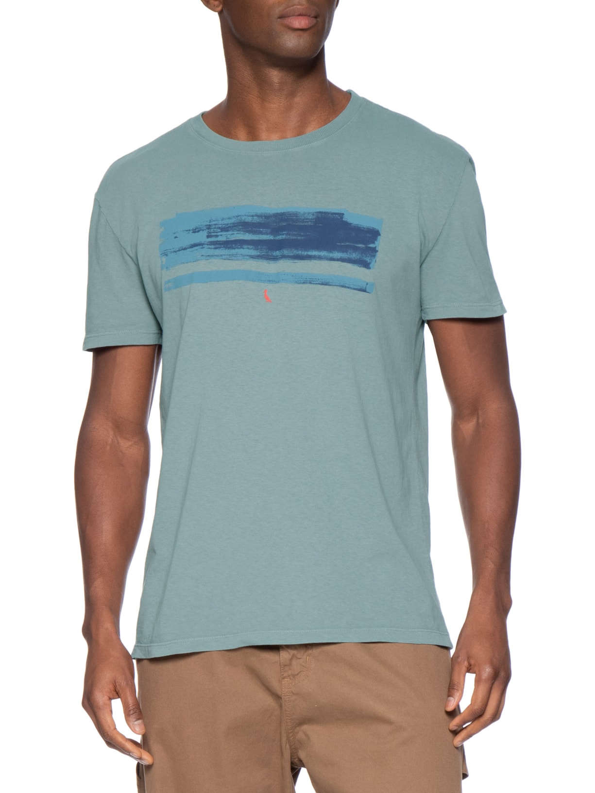 Camiseta Masculina Listra De Verão Azul Reserva