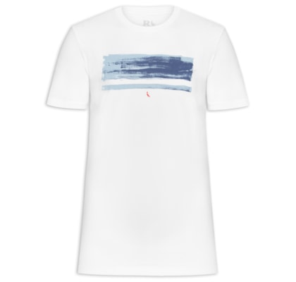 Camiseta Masculina Listra De Verão - Branco