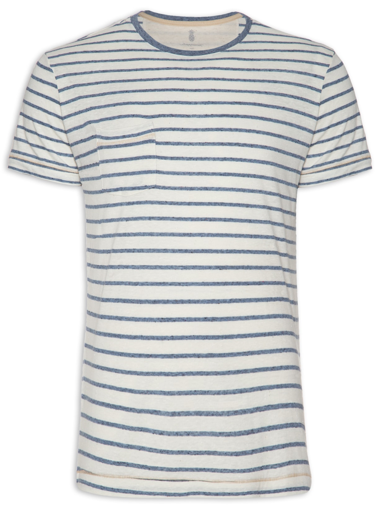 Camiseta Masculina Listra Fina - Off White