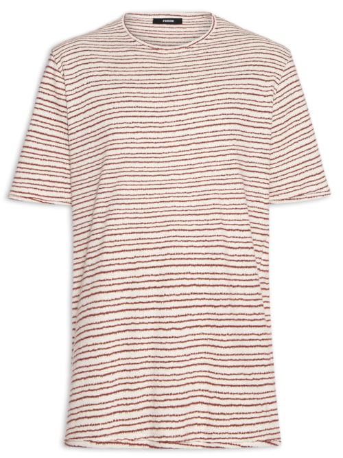 Camiseta Masculina Listrada - Bege